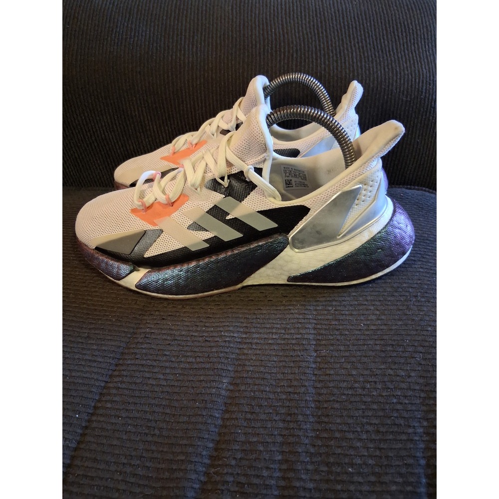 Adidas X9000L4 Mens Running Shoes Crystal White Silver Signal Pink FW9318 Size 7